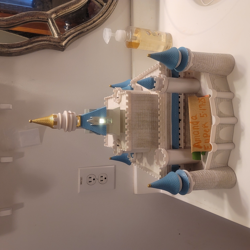Castle Night Light with Turquoise Accents - Picture 2 of 9